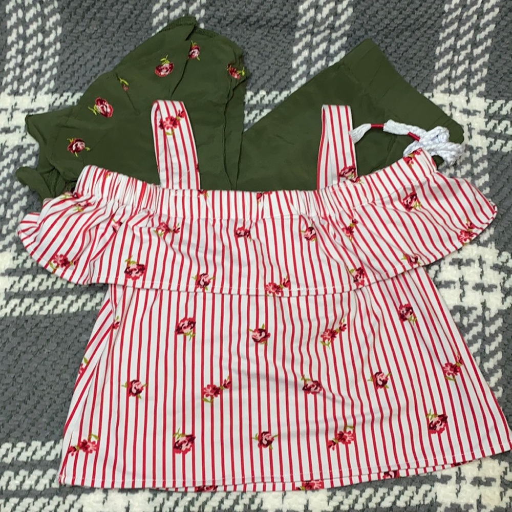 Girls matching set- Top & Capris